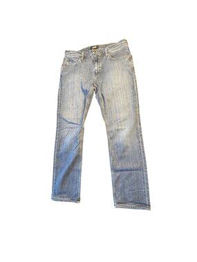Paige Federal Straight Leg Jeans Medium Wash Stretch Comfort Denim Size 31 Women